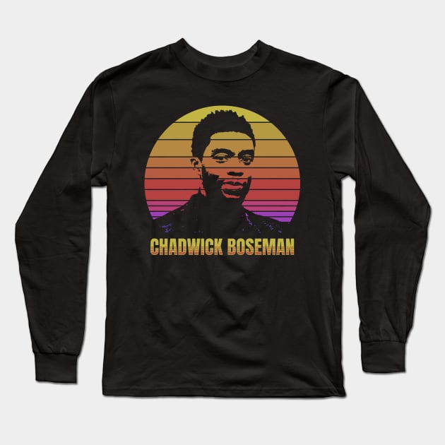 chadwick boseman Long Sleeve T-Shirt by Vanilla Susu